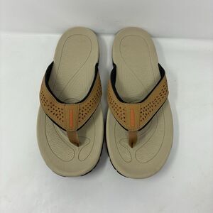 HobiBear HR5061 Brown Orange Sport Thong Sandals Outdoor Beach Men's EU 46 US 12